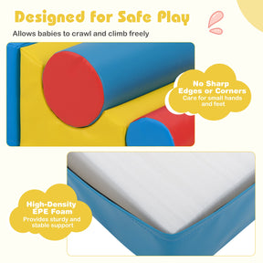 7 Pcs Foam Building Blocks Set for Kids, Creative Learning Toy Set for Toddlers