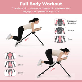 Adjustable Abdominal Trainer, Ab Workout Machine with Elbow Support