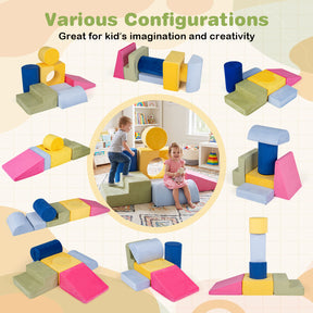 7-Piece Colorful Foam Climbing Blocks for Toddlers 1-3 Years Old
