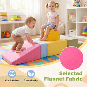 7-Piece Colorful Foam Climbing Blocks for Toddlers 1-3 Years Old