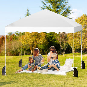 Foldable 10 X 10 Feet Pop up Canopy Tent with Wheeled Bag