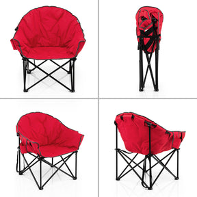 Folding Camping Moon Padded Chair with Carrying Bag