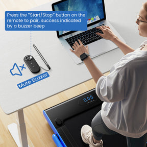 3-in-1 3HP Folding Treadmill with Smart Apps Remote Control and Speakers