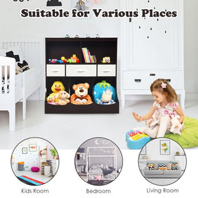 Freestanding Combo Cubby Bin Toy Storage