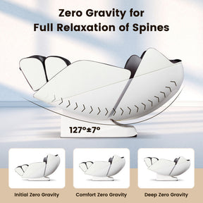 27-Full Body Massage Chair Zero Gravity SL Track Massaging Recliner with Airbags Heating and Foot Rollers