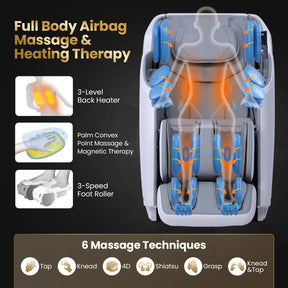 2025 Enjoyment 42 - Full Body Zero Gravity Massage Recliner with Airbags and Foot Rollers