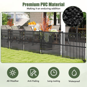 Air Conditioner Fence Panel, 114 x 114 cm Privacy Screen with Metal Ground Stakes