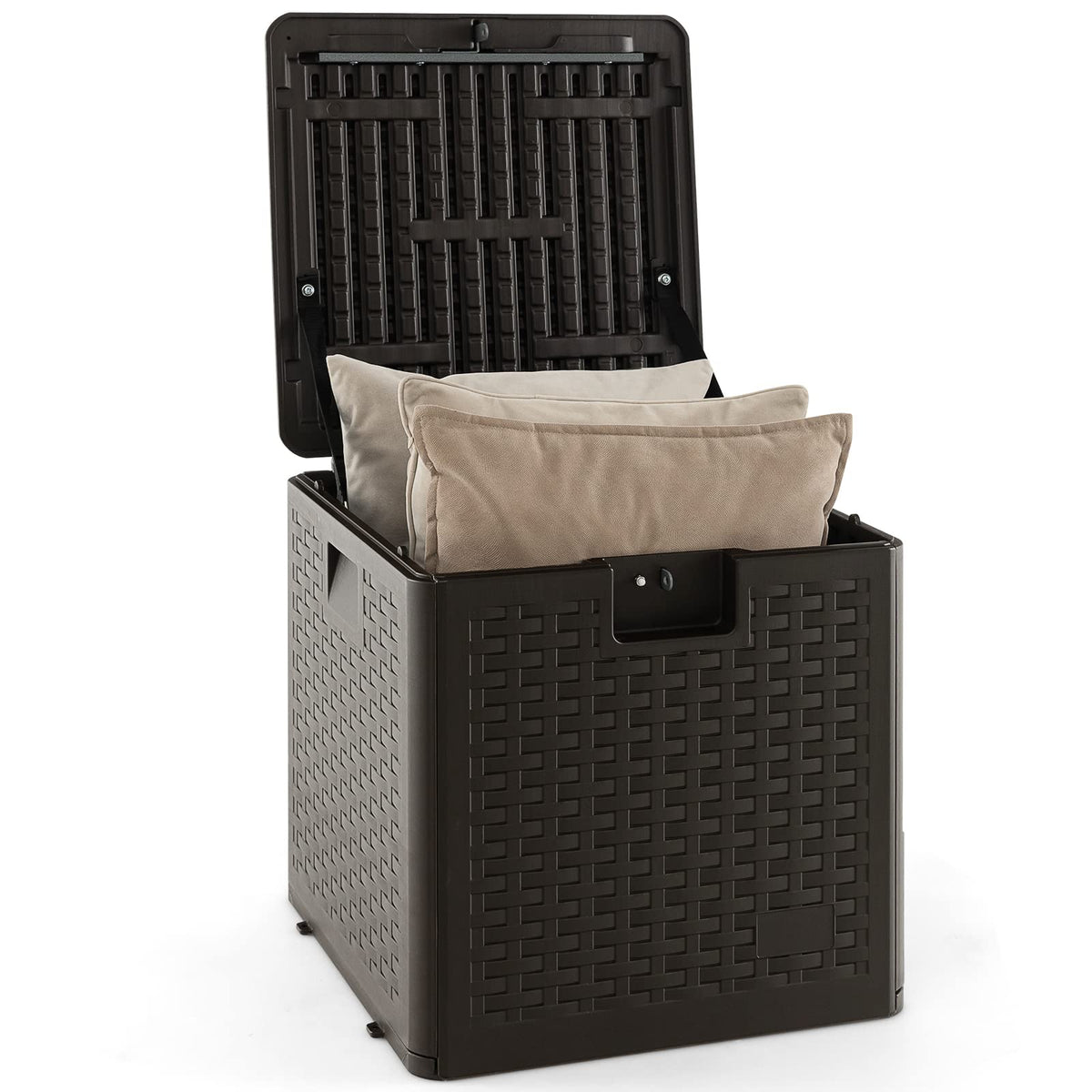 Giantex Patio Deck Box, All Weather Storage Container w/Lockable Lid