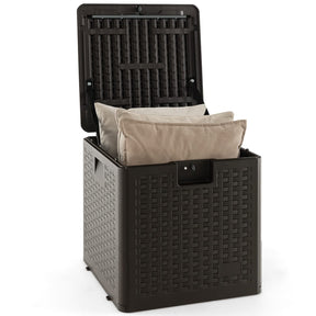 Giantex Patio Deck Box, All Weather Storage Container w/Lockable Lid