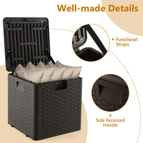 Giantex Patio Deck Box, All Weather Storage Container w/Lockable Lid