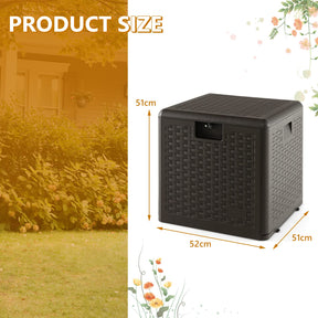 Giantex Patio Deck Box, All Weather Storage Container w/Lockable Lid