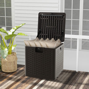Giantex Patio Deck Box, All Weather Storage Container w/Lockable Lid