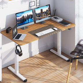 Giantex 140 x 70cm Large Electric Standing Desk, Height Adjustable Sit to Stand Desk