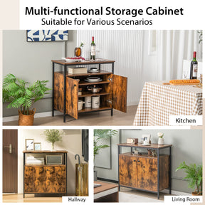 Giantex 2-Door Buffet Sideboard w/Open Shelf