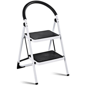 Giantex 2.75 Feet Folding Step Stool Ladder with Iron Frame and Anti-Slip Pedals