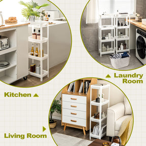 Giantex 2 Pack 4 Tier Slim Storage Cart