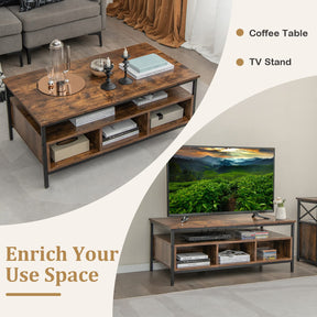 Giantex 3-Tier Coffee Table with Storage