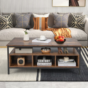 Giantex 3-Tier Coffee Table with Storage