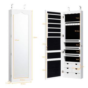 Giantex 5 LED Lights Jewelry Cabinet