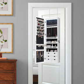 Giantex 5 LED Lights Jewelry Cabinet