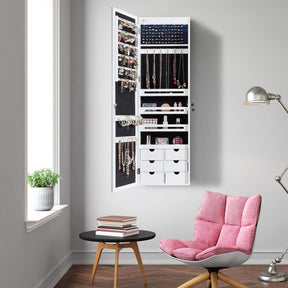 Giantex 5 LED Lights Jewelry Cabinet