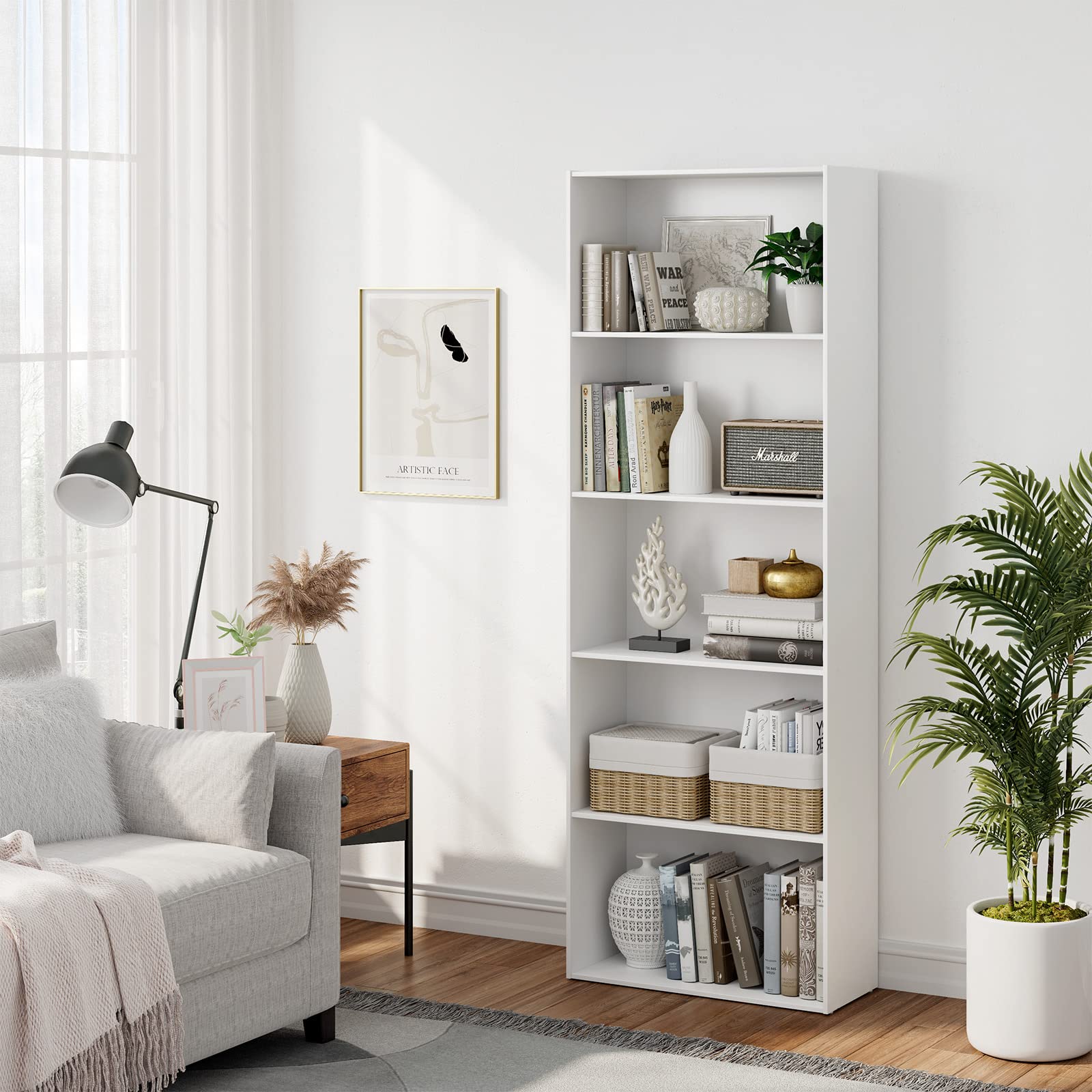 Giantex Bookshelf, Standing Shelf