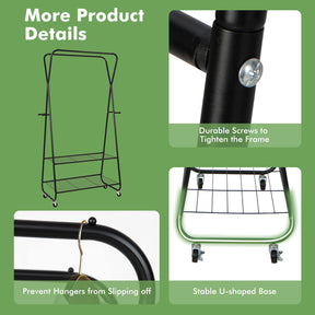 Giantex Double Rods Garment Rack