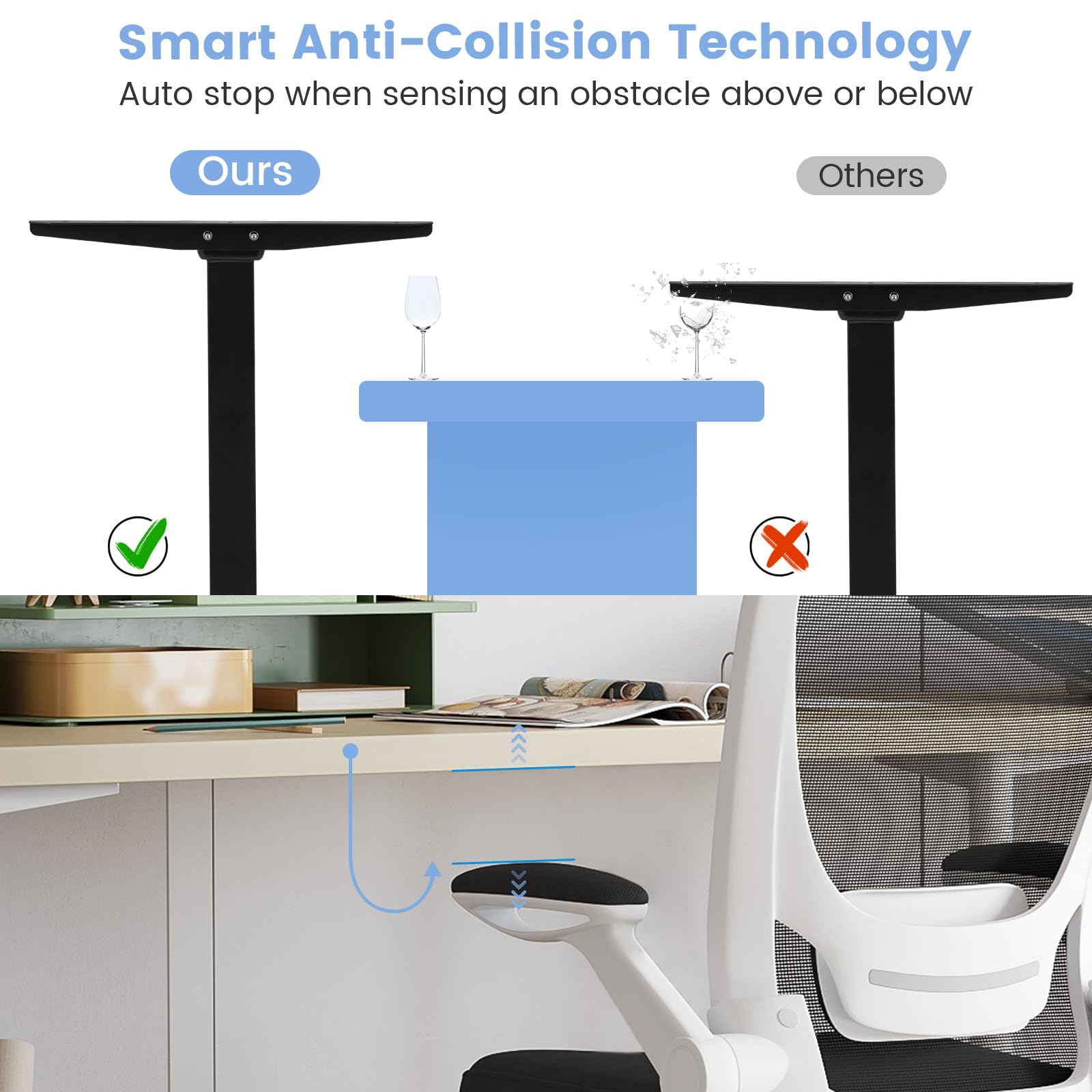 Giantex Electric Dual-Motor Stand up Desk Frame