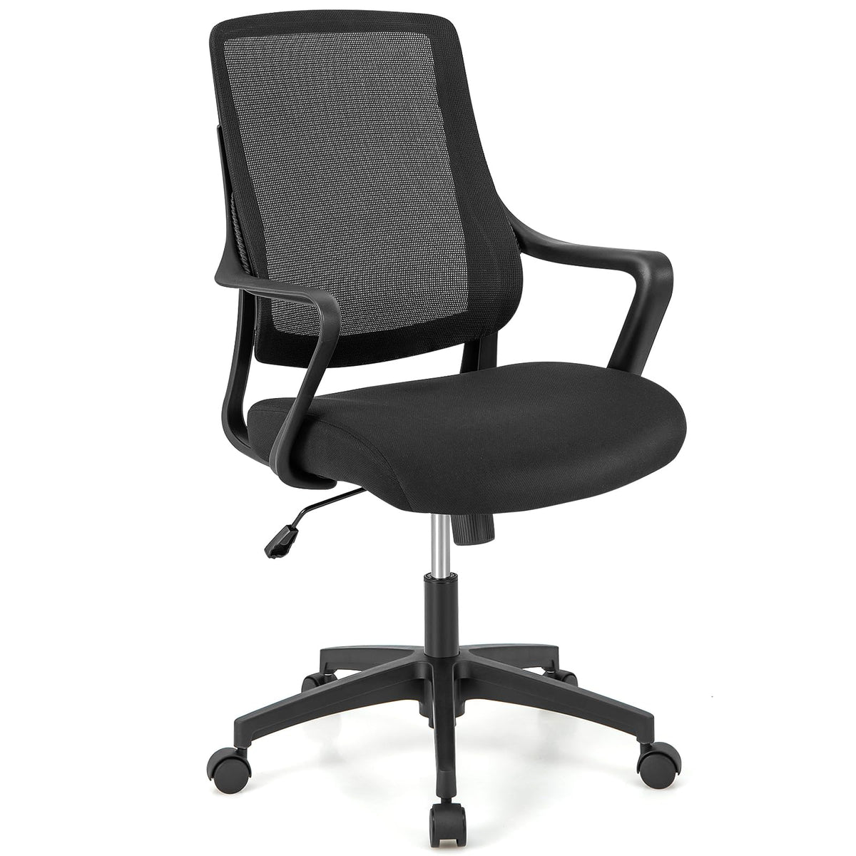 Giantex Ergonomic Office Chair, Modern Breathable Mesh Chair w/Curved Backrest & Armrest
