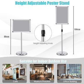 Giantex Floor Poster Stand Stand Height Adjustable
