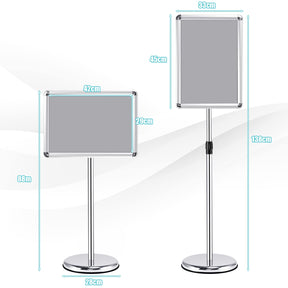 Giantex Floor Poster Stand Stand Height Adjustable