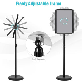 Giantex Floor Poster Stand Stand Height Adjustable