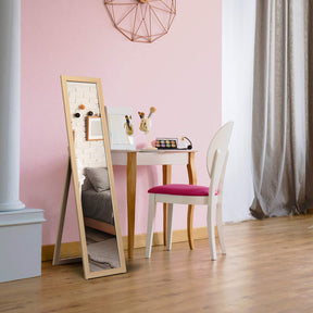 Giantex Full-Length Wood Mirror, Standing Mirror & Wall Mirror