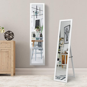 Giantex Full-Length Wood Mirror, Standing Mirror & Wall Mirror