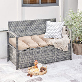 Giantex Indoor Outdoor Bench Cushion, 132 x 49 x 15 cm Patio Chair Cushions