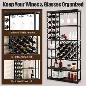 Giantex Industrial Floor Wine Rack, Freestanding Wine Rack