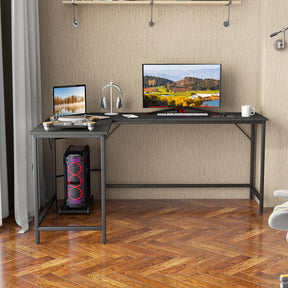 Giantex L-Shaped Desk with Power Outlet