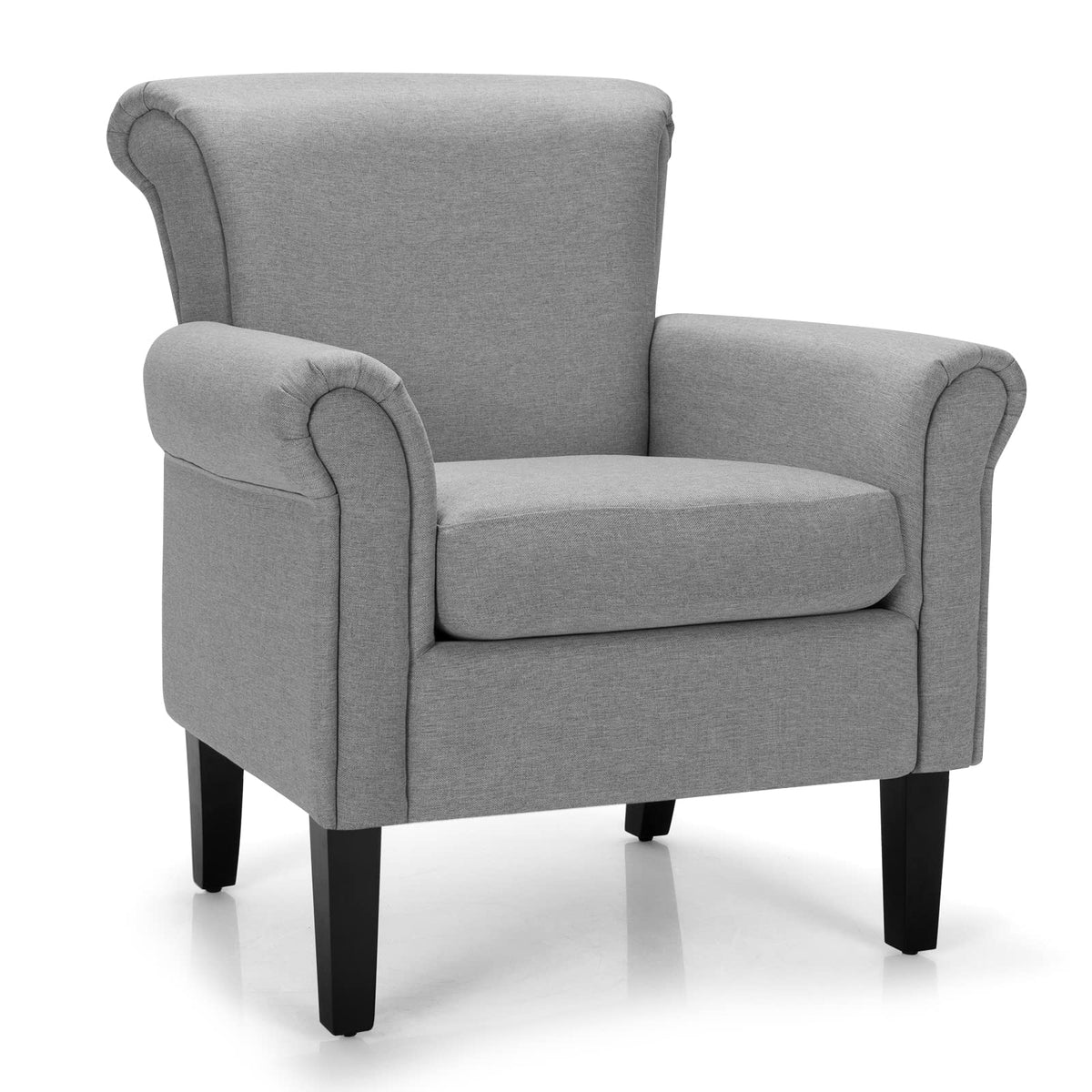 Giantex Modern Fabric Upholstery Accent Chair