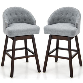 Giantex Set of 2 Bar Stools, Swivel Barstools