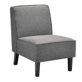 Giantex Upholstered Accent Chair, Linen Fabric Single Sofa Armless Chair