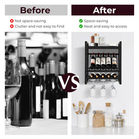 Giantex Wall Mounted Wine Rack