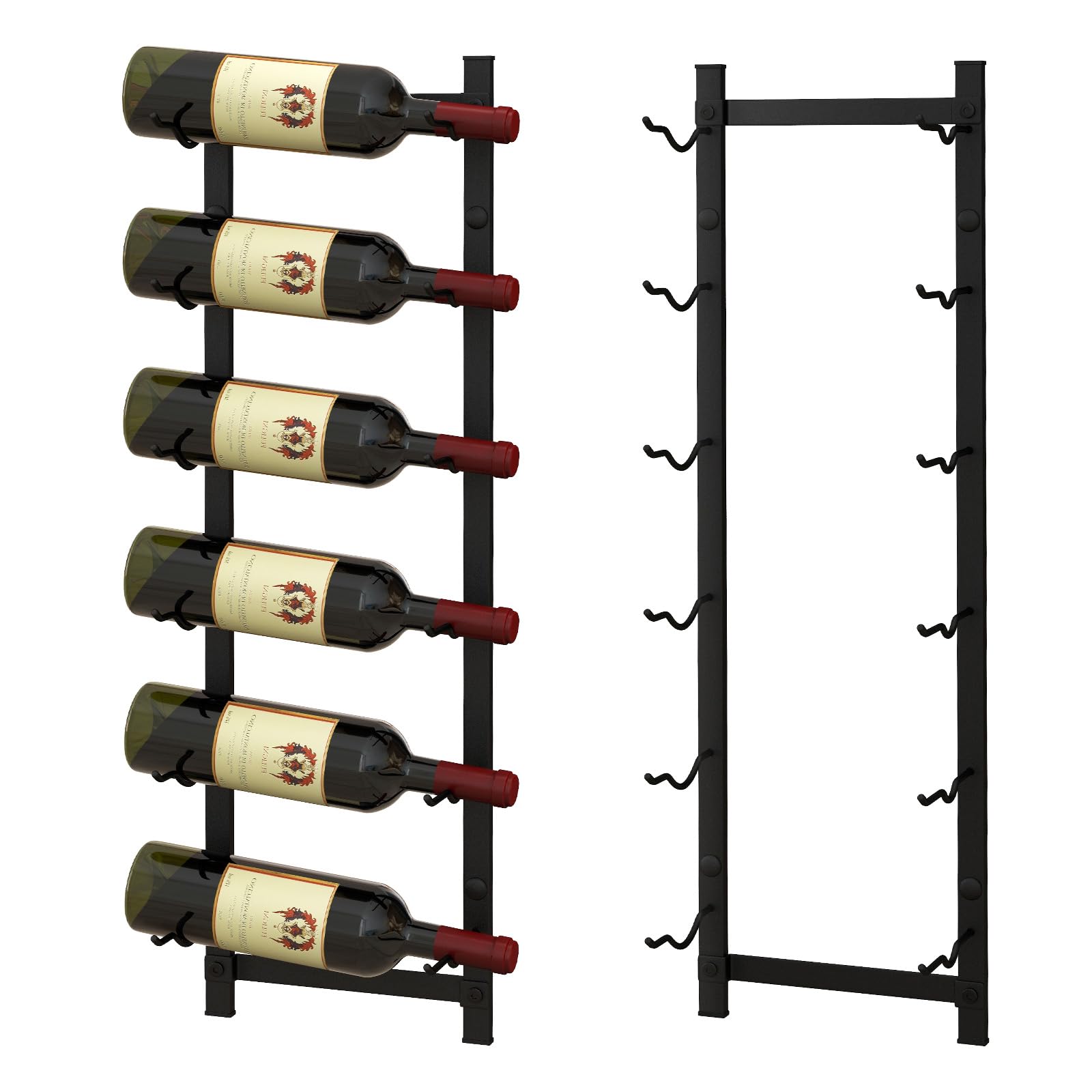 Giantex Wall Mounted Wine Rack, Hanging Wine Display Rack