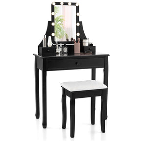 Dressing Table with Mirror & Stool