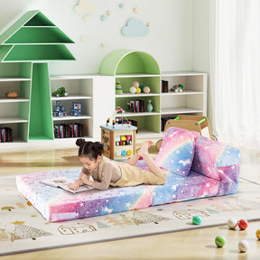 HONEY JOY Glow in The Dark Kids Folding Sofa Bed Floor Mattress