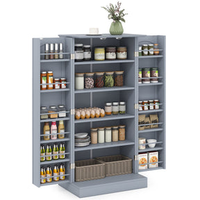 Giantex 120cm Kitchen Storage Cabinet, Freestanding Buffet Cupboards Sideboard