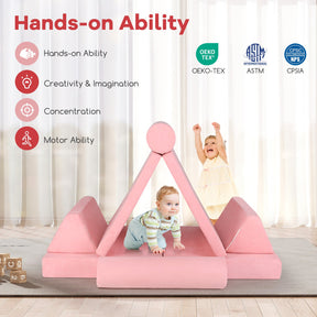 HONEY JOY 8 PCS Kids Play Couch