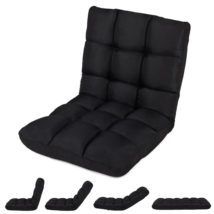 Floor Chair with 14 Adjustable Angles, Gaming Sofa w/High-Resilience Foam & Removable Cover