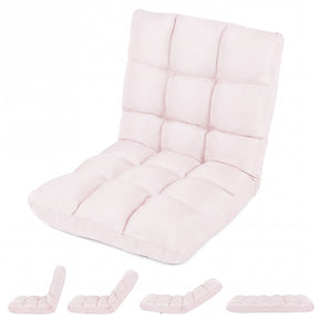 Floor Chair with 14 Adjustable Angles, Gaming Sofa w/High-Resilience Foam & Removable Cover