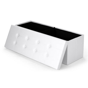 Giantex 114cm Folding Storage Ottoman Bench