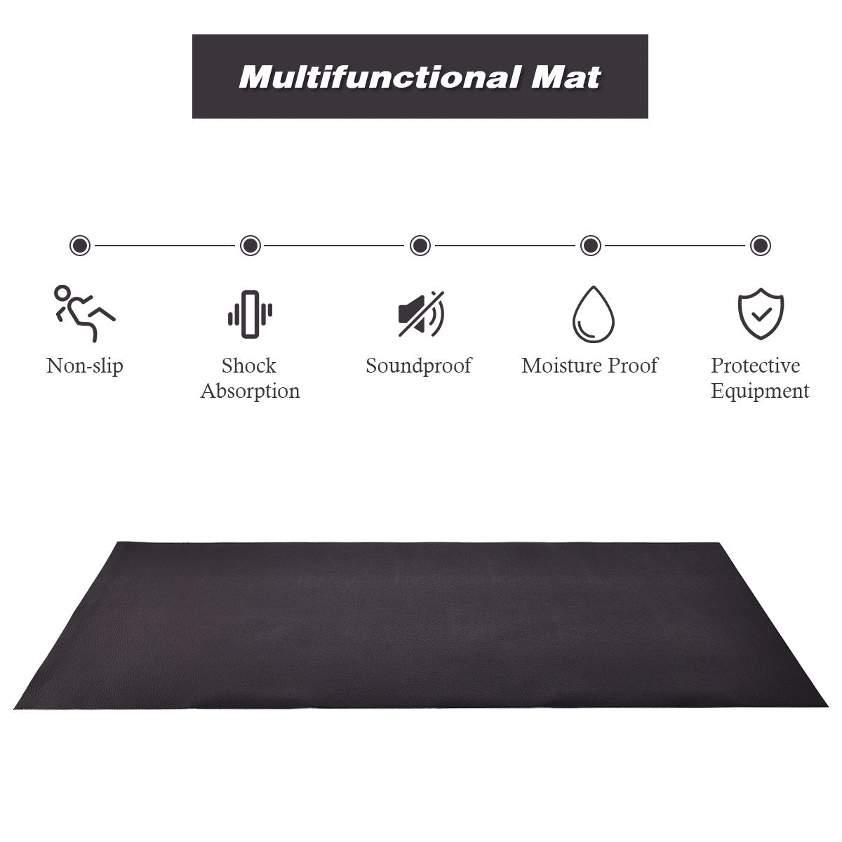 Treadmill Mat for Hardwood Floors & Carpets Protection
